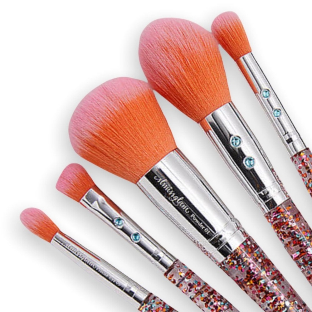 Miss Glam rainbow luxe brush set